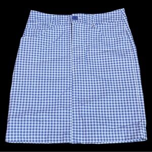 Forever 21 Blue and White Pencil Skirt Casual Resort Wear